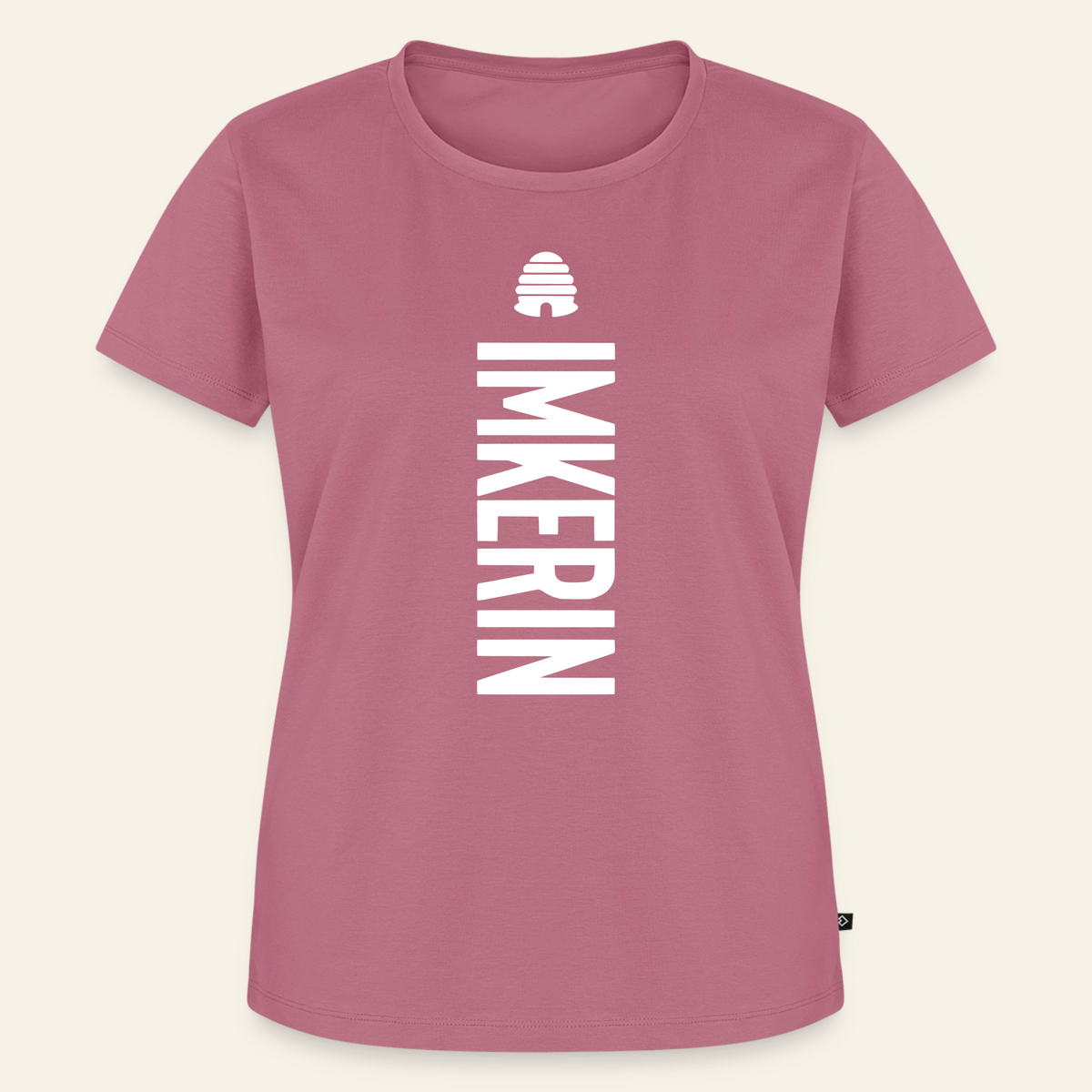 IMKERIN Hive Charlie T-Shirt in Mauve – Vorderseite