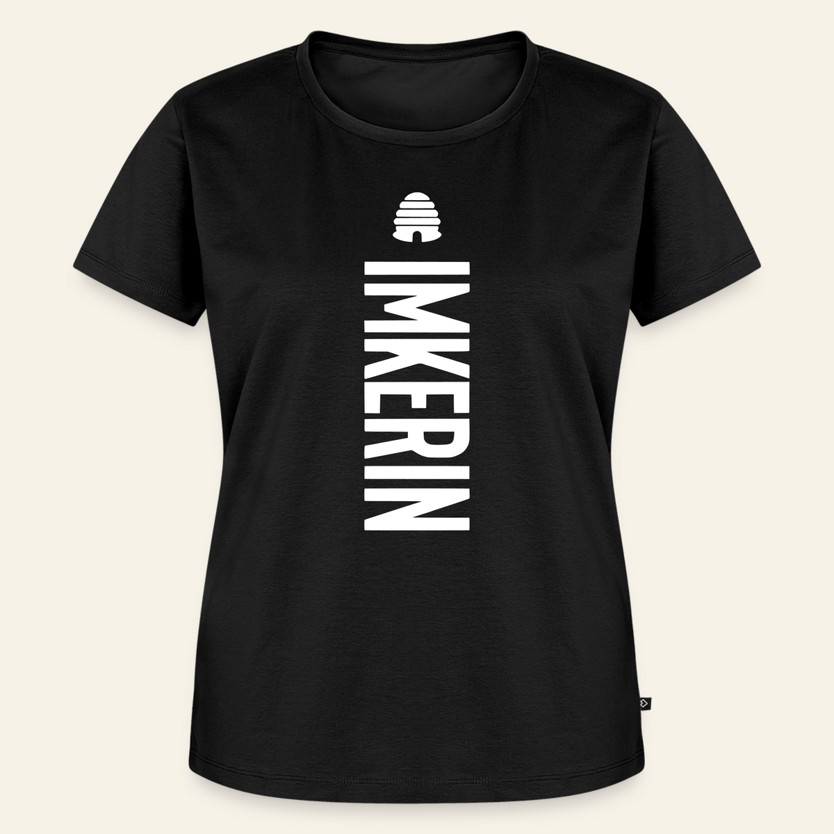 IMKERIN Hive Charlie T-Shirt in Schwarz – Vorderseite