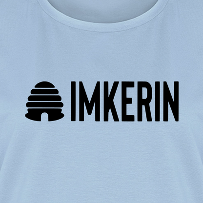 IMKERIN Hive Prime T-Shirt in Hellblau – Druck im Detail