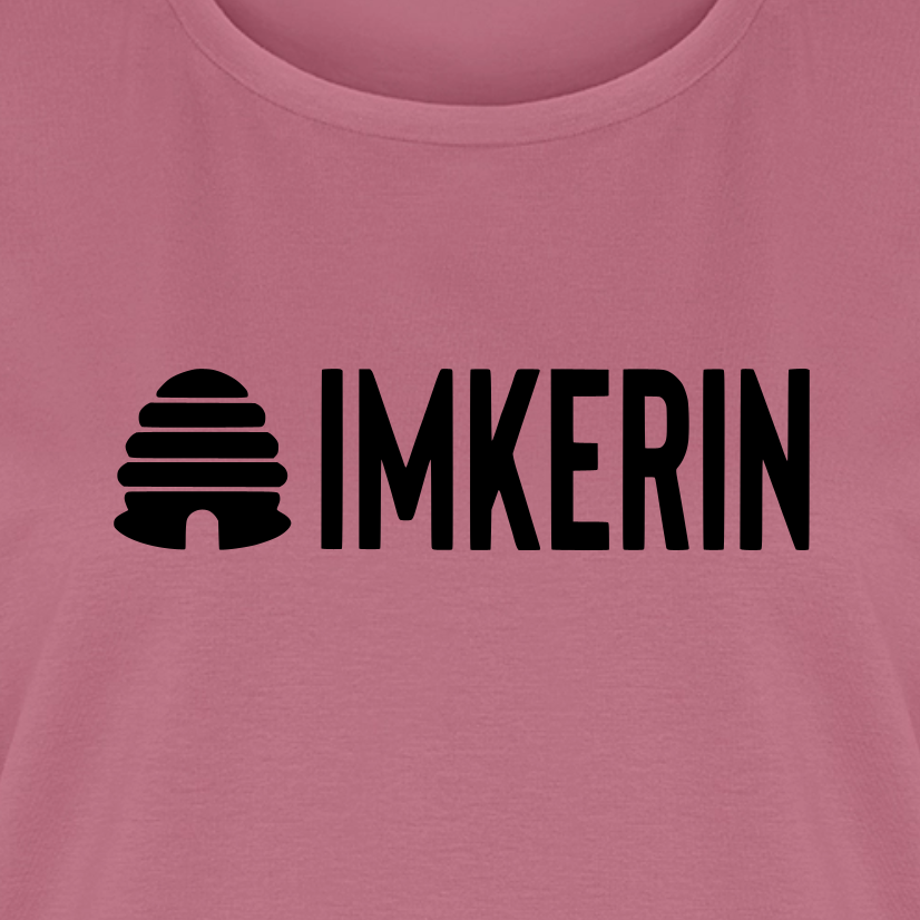IMKERIN Hive Prime T-Shirt in Mauve – Druck im Detail