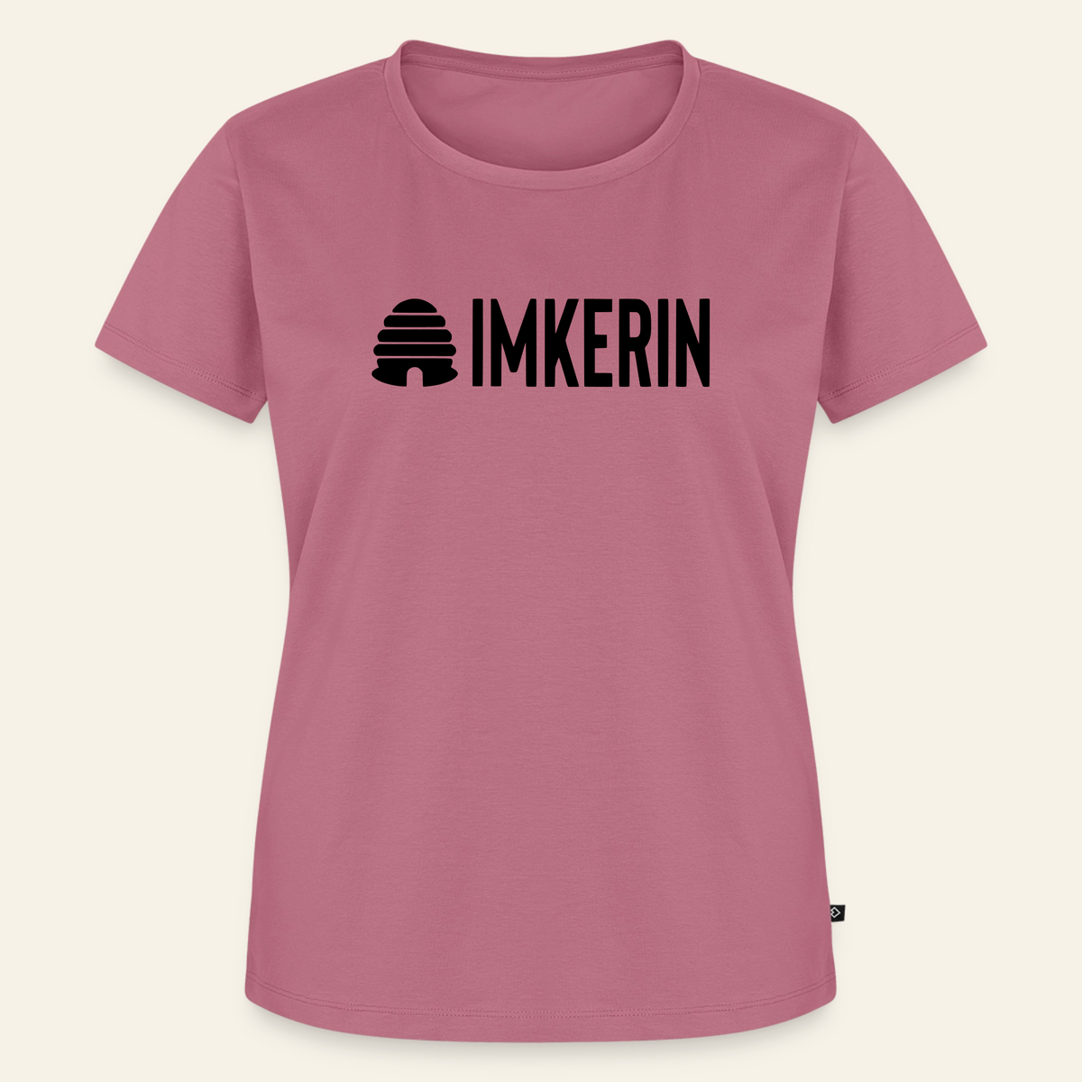 IMKERIN Hive Prime T-Shirt in Mauve – Vorderseite