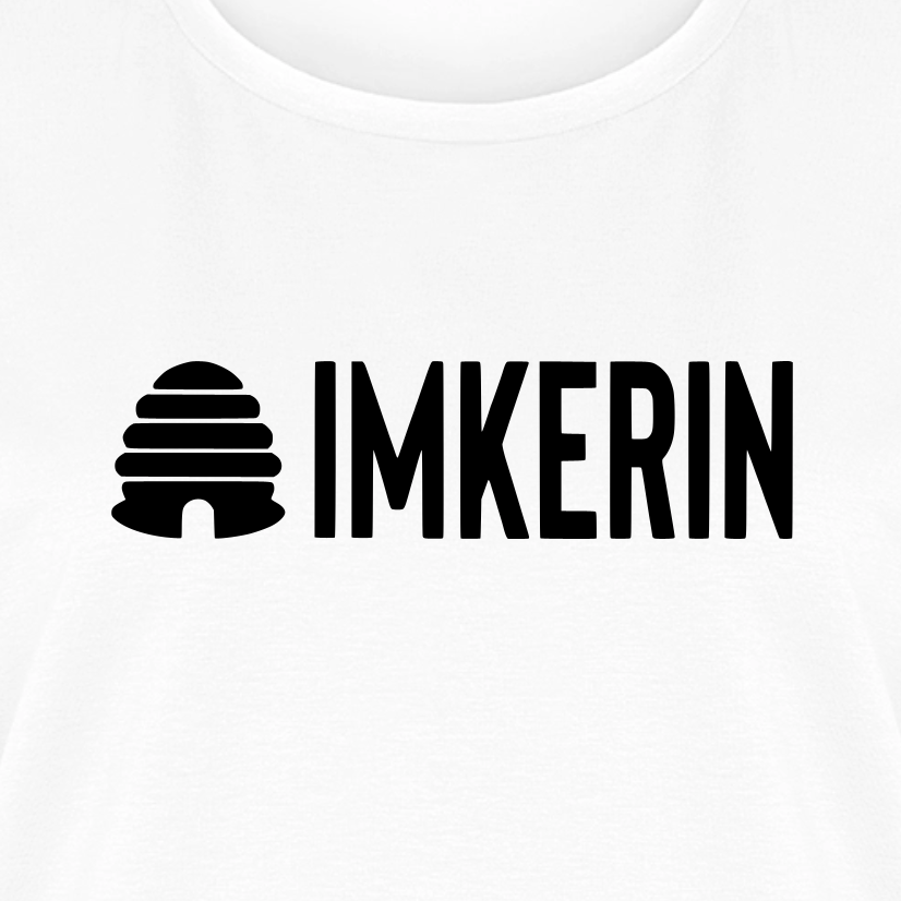 IMKERIN Hive Prime T-Shirt in Weiß – Druck im Detail