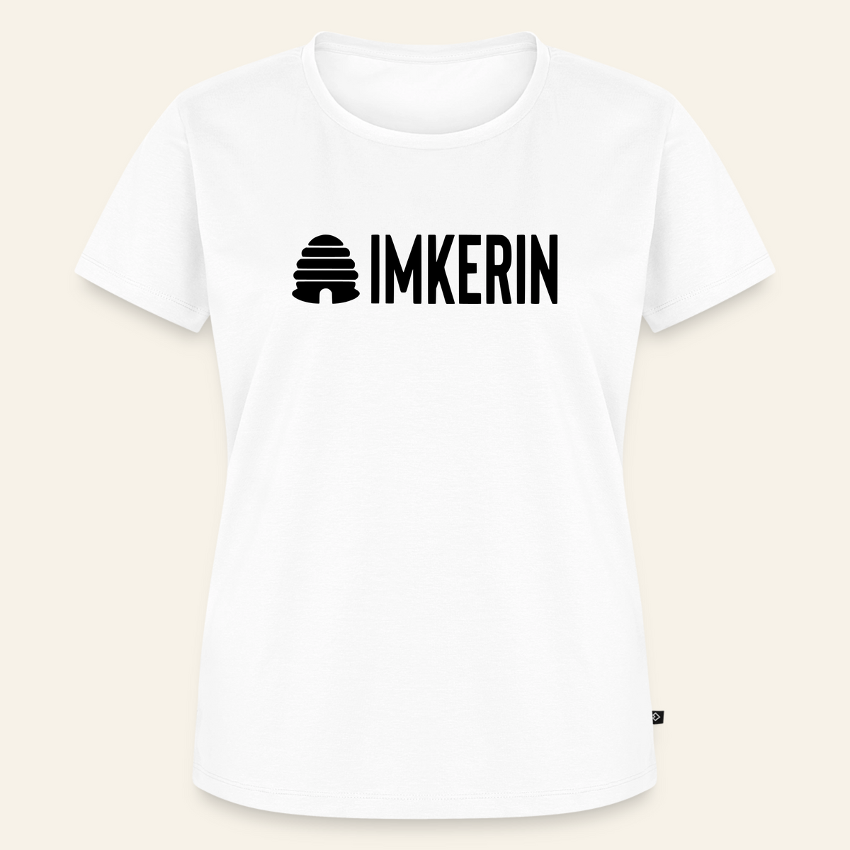 IMKERIN Hive Prime T-Shirt in Weiß – Vorderseite