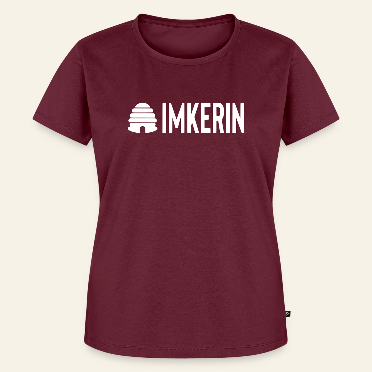 IMKERIN Hive Prime T-Shirt in Bordeaux – Vorderseite