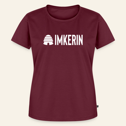 IMKERIN Hive Prime T-Shirt in Bordeaux – Vorderseite
