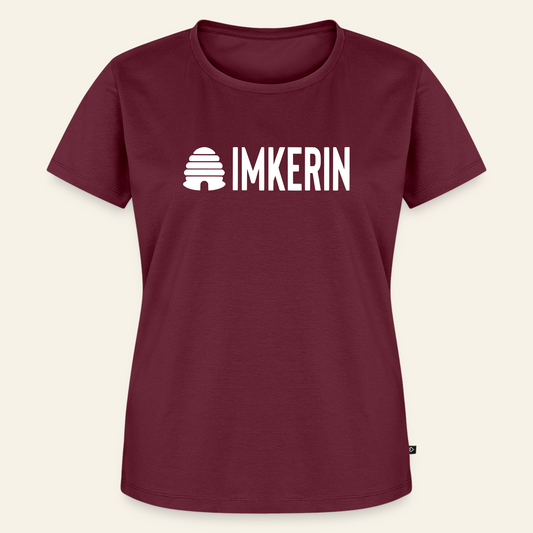 IMKERIN Hive Prime T-Shirt in Bordeaux – Vorderseite