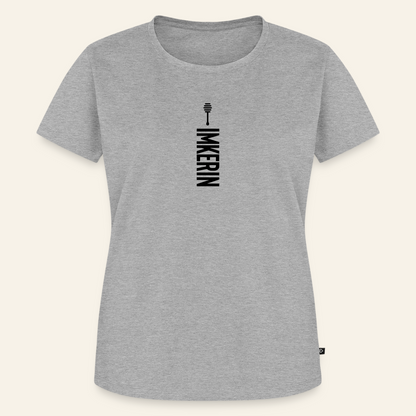 IMKERIN Honig Alpha T-Shirt in Grau – Vorderseite