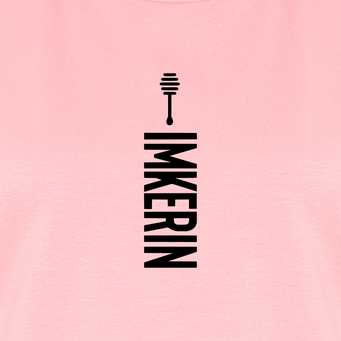 IMKERIN Honig Alpha T-Shirt in Rosé – Druck im Detail