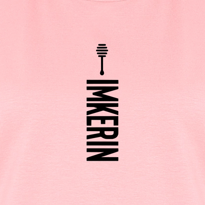 IMKERIN Honig Alpha T-Shirt in Rosé – Druck im Detail