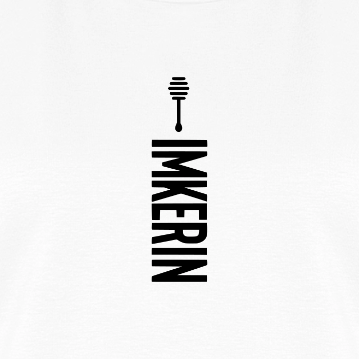 IMKERIN Honig Alpha T-Shirt in Weiß – Druck im Detail