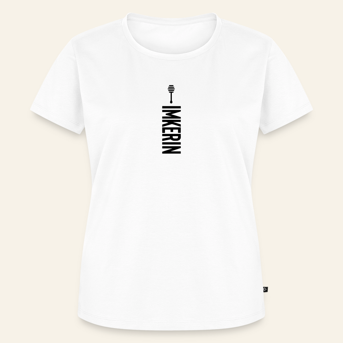 IMKERIN Honig Alpha T-Shirt in Weiß – Vorderseite