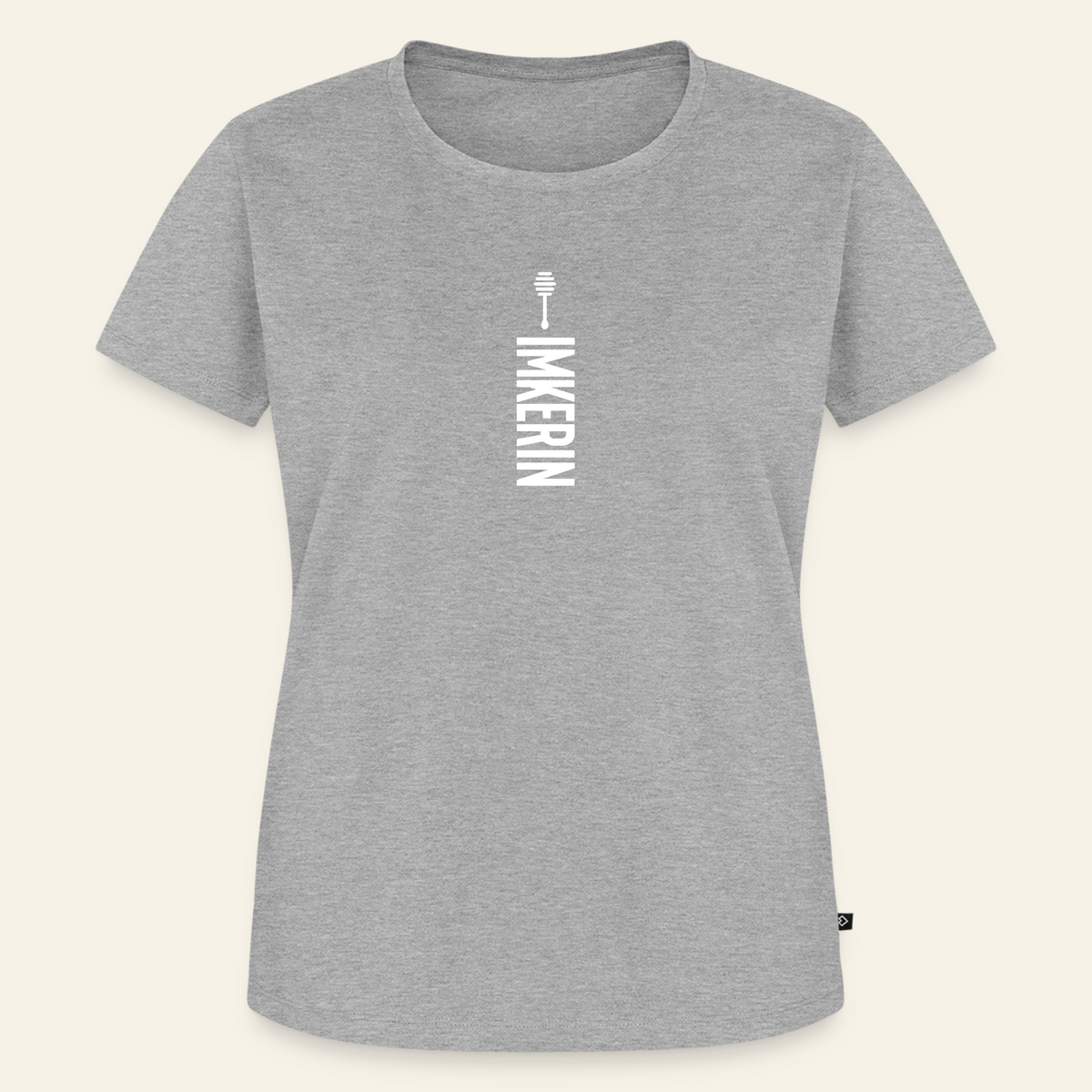 IMKERIN Honig Alpha T-Shirt in Grau – Vorderseite