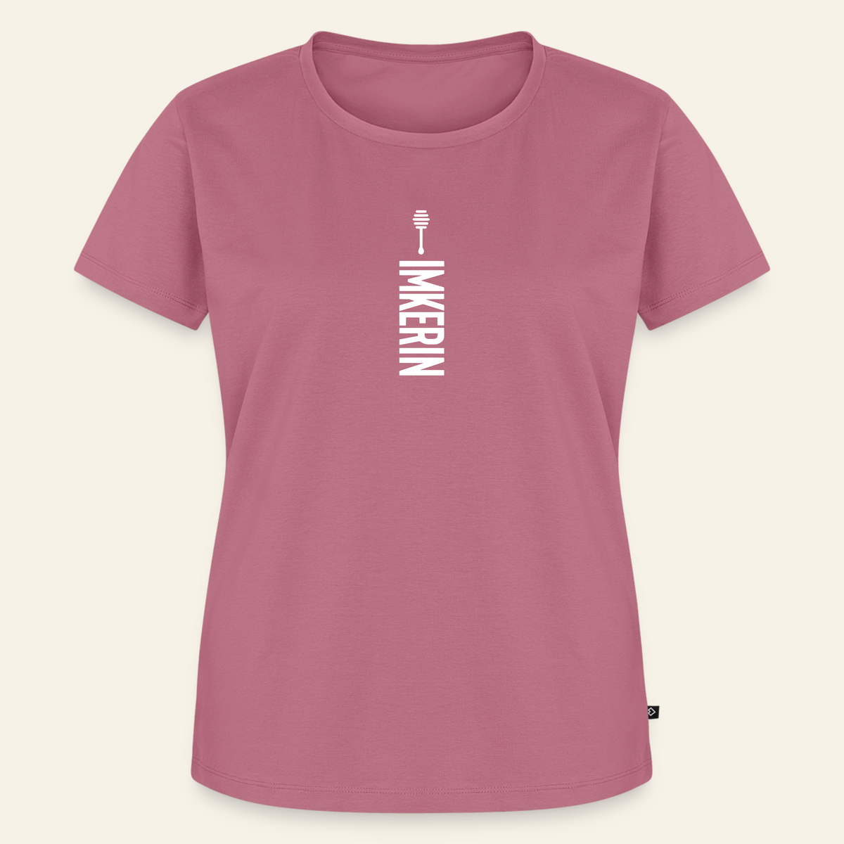 IMKERIN Honig Alpha T-Shirt in Mauve – Vorderseite