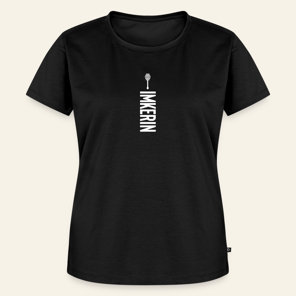 IMKERIN Honig Alpha T-Shirt in Schwarz – Vorderseite