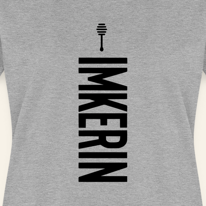 IMKERIN Honig Charlie T-Shirt in Grau – Druck im Detail