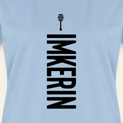 IMKERIN Honig Charlie T-Shirt in Hellblau – Druck im Detail