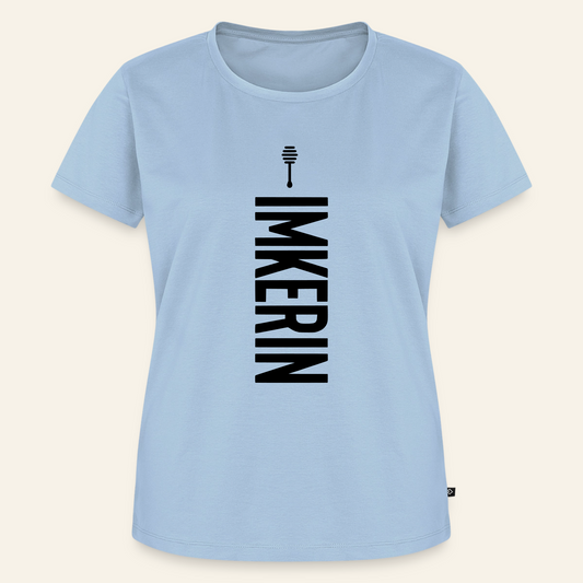 IMKERIN Honig Charlie T-Shirt in Hellblau – Vorderseite