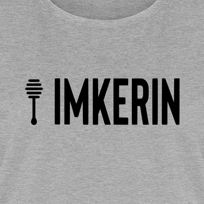 IMKERIN Honig Prime T-Shirt in Grau – Druck im Detail