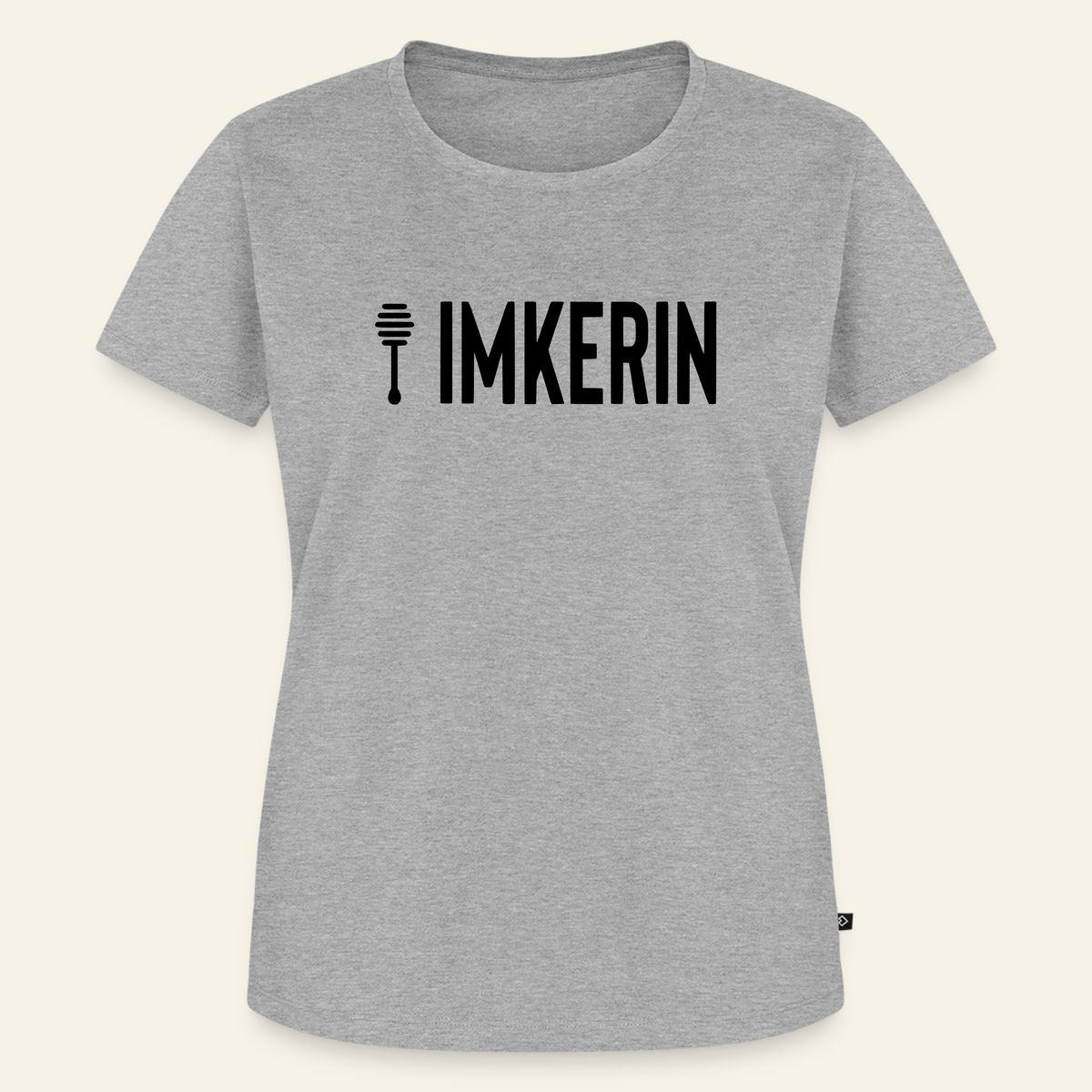IMKERIN Honig Prime T-Shirt in Grau – Vorderseite