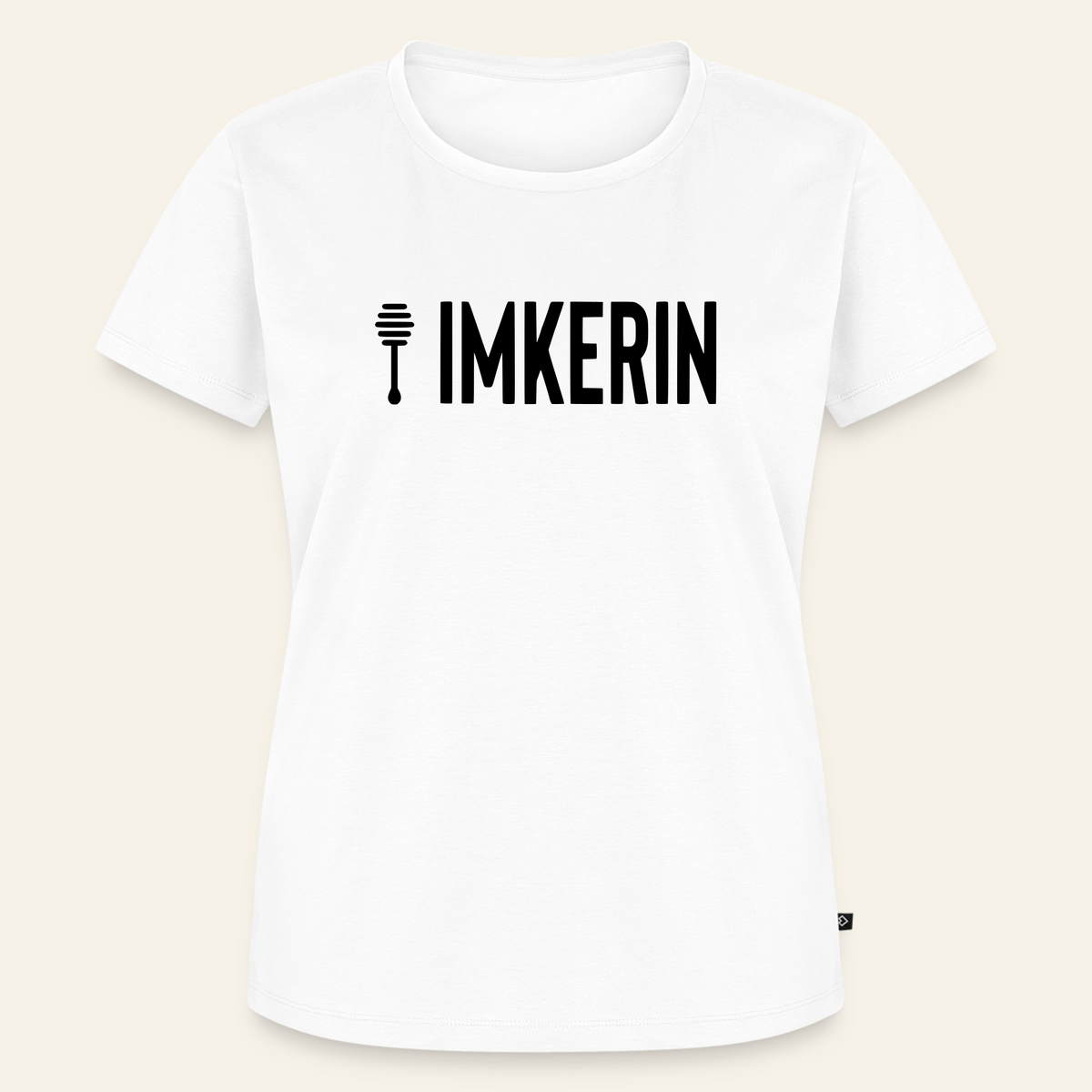 IMKERIN Honig Prime T-Shirt in Weiß – Vorderseite