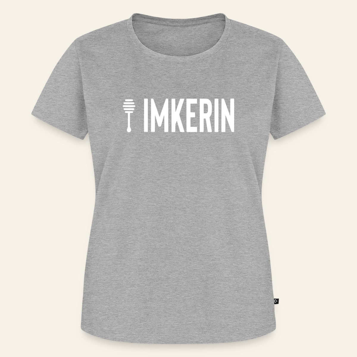 IMKERIN Honig Prime T-Shirt in Grau – Vorderseite