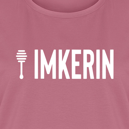 IMKERIN Honig Prime T-Shirt in Mauve – Druck im Detail