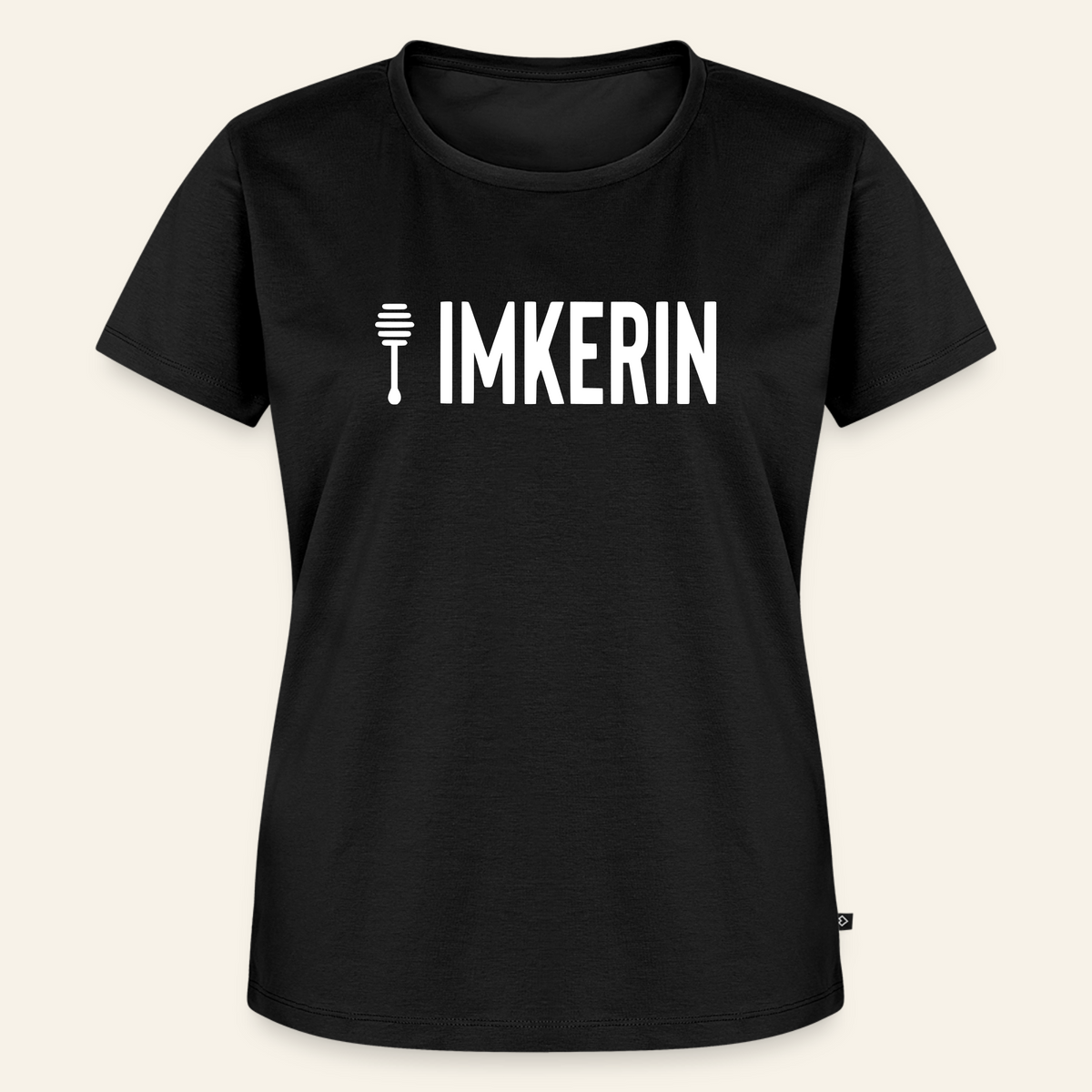 IMKERIN Honig Prime T-Shirt in Schwarz – Vorderseite