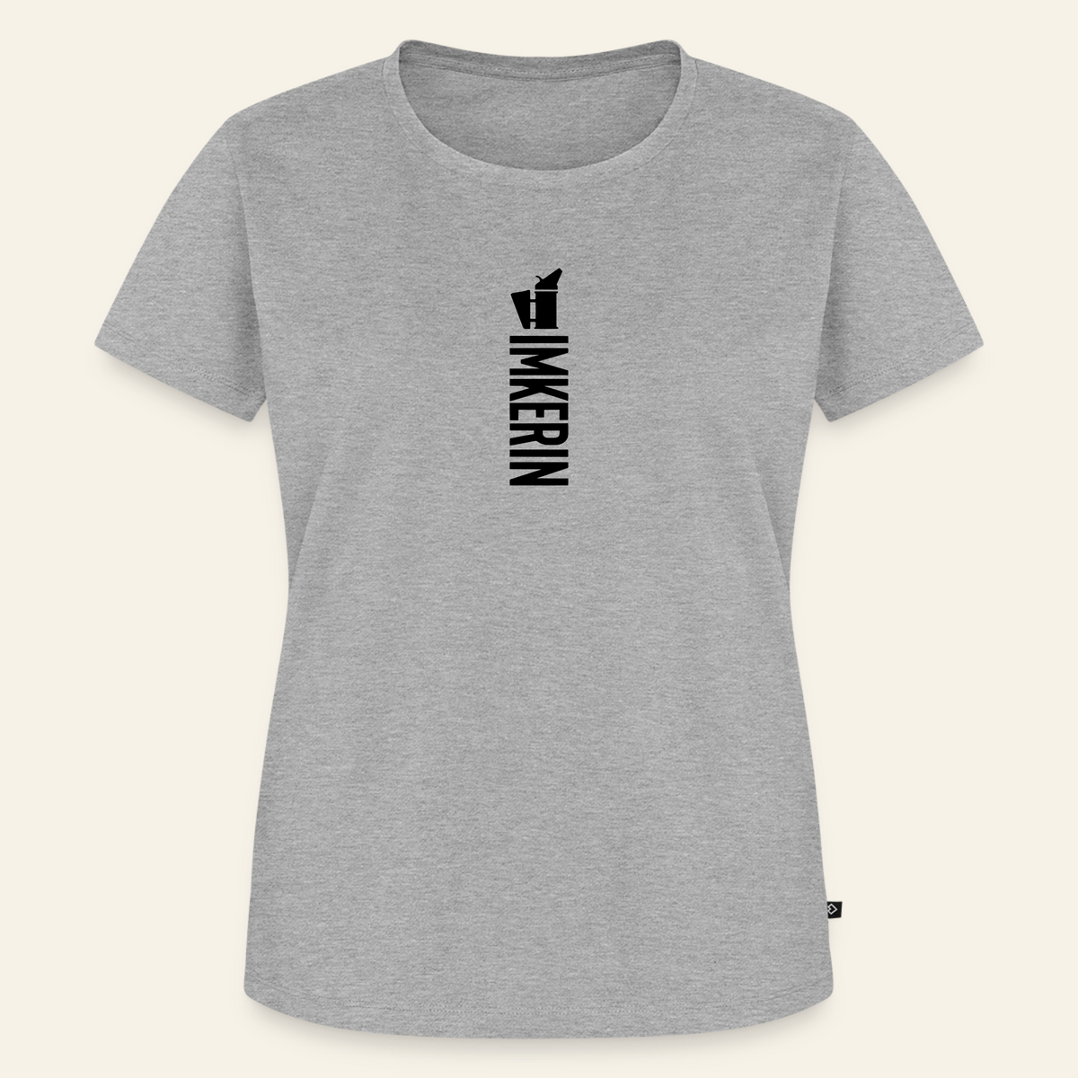 IMKERIN Smoker Alpha T-Shirt in Grau – Vorderseite
