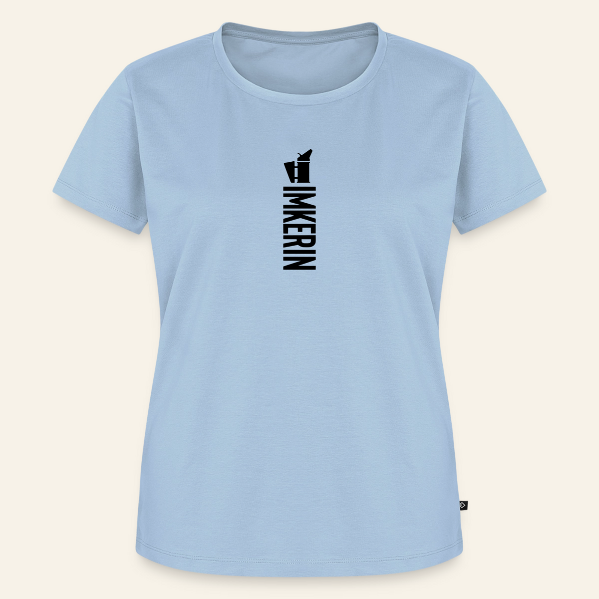 IMKERIN Smoker Alpha T-Shirt in Hellblau – Vorderseite
