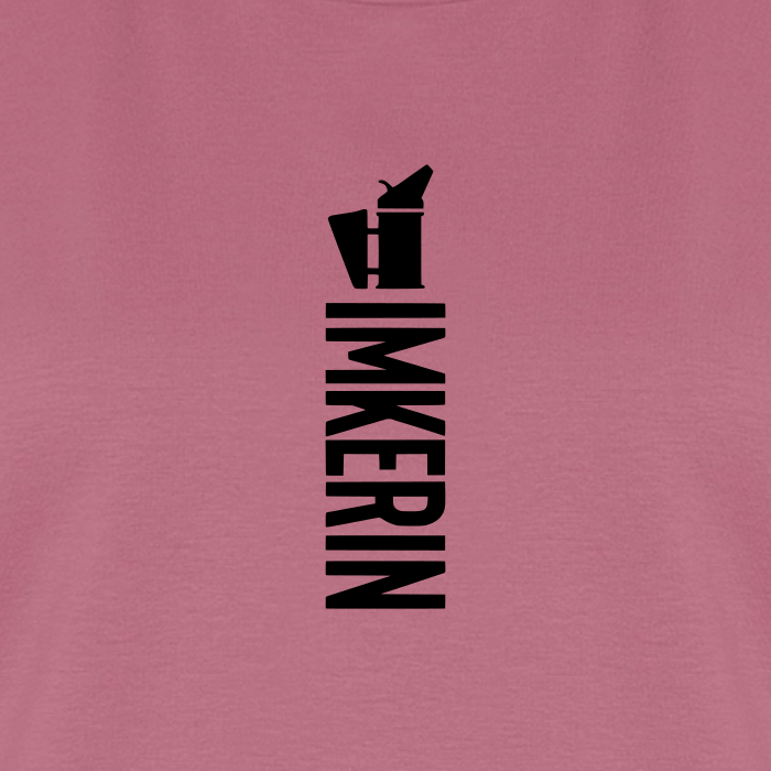 IMKERIN Smoker Alpha T-Shirt in Mauve – Druck im Detail