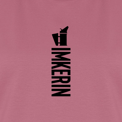IMKERIN Smoker Alpha T-Shirt in Mauve – Druck im Detail