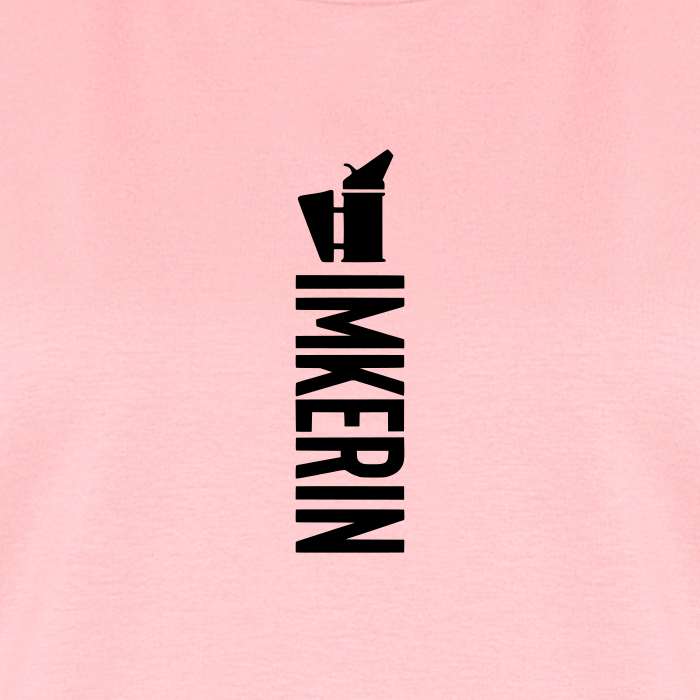 IMKERIN Smoker Alpha T-Shirt in Rosé – Druck im Detail