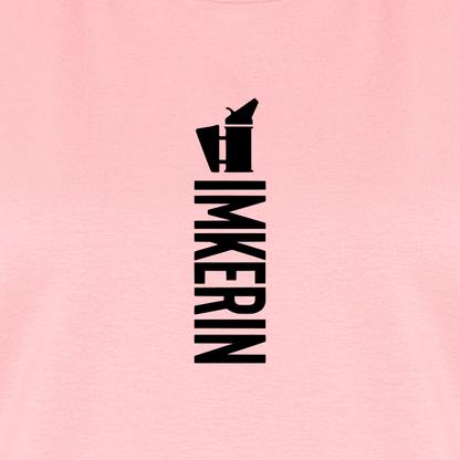 IMKERIN Smoker Alpha T-Shirt in Rosé – Druck im Detail