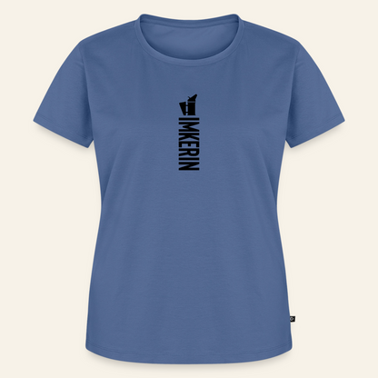 IMKERIN Smoker Alpha T-Shirt in Steinblau – Vorderseite