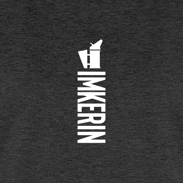IMKERIN Smoker Alpha T-Shirt in Anthrazit – Druck im Detail