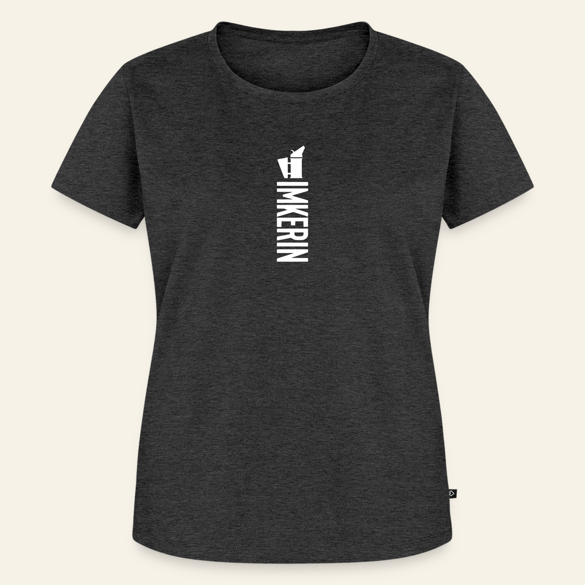 IMKERIN Smoker Alpha T-Shirt in Anthrazit – Vorderseite