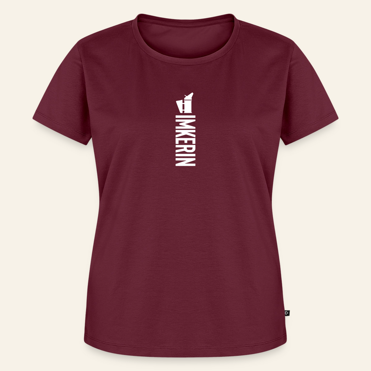 IMKERIN Smoker Alpha T-Shirt in Bordeaux – Vorderseite