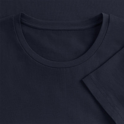 IMKERIN Smoker Alpha T-Shirt in Dunkelblau – Stoff im Detail