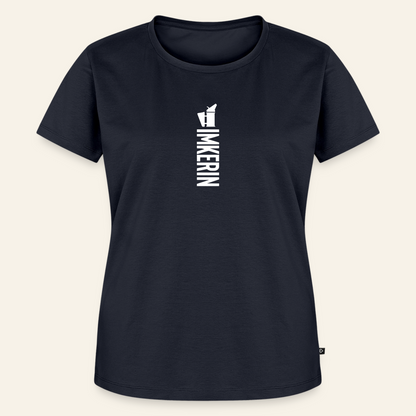 IMKERIN Smoker Alpha T-Shirt in Dunkelblau – Vorderseite