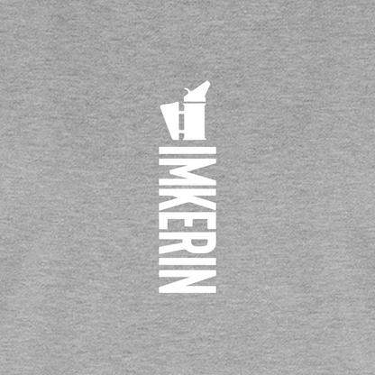IMKERIN Smoker Alpha T-Shirt in Grau – Druck im Detail