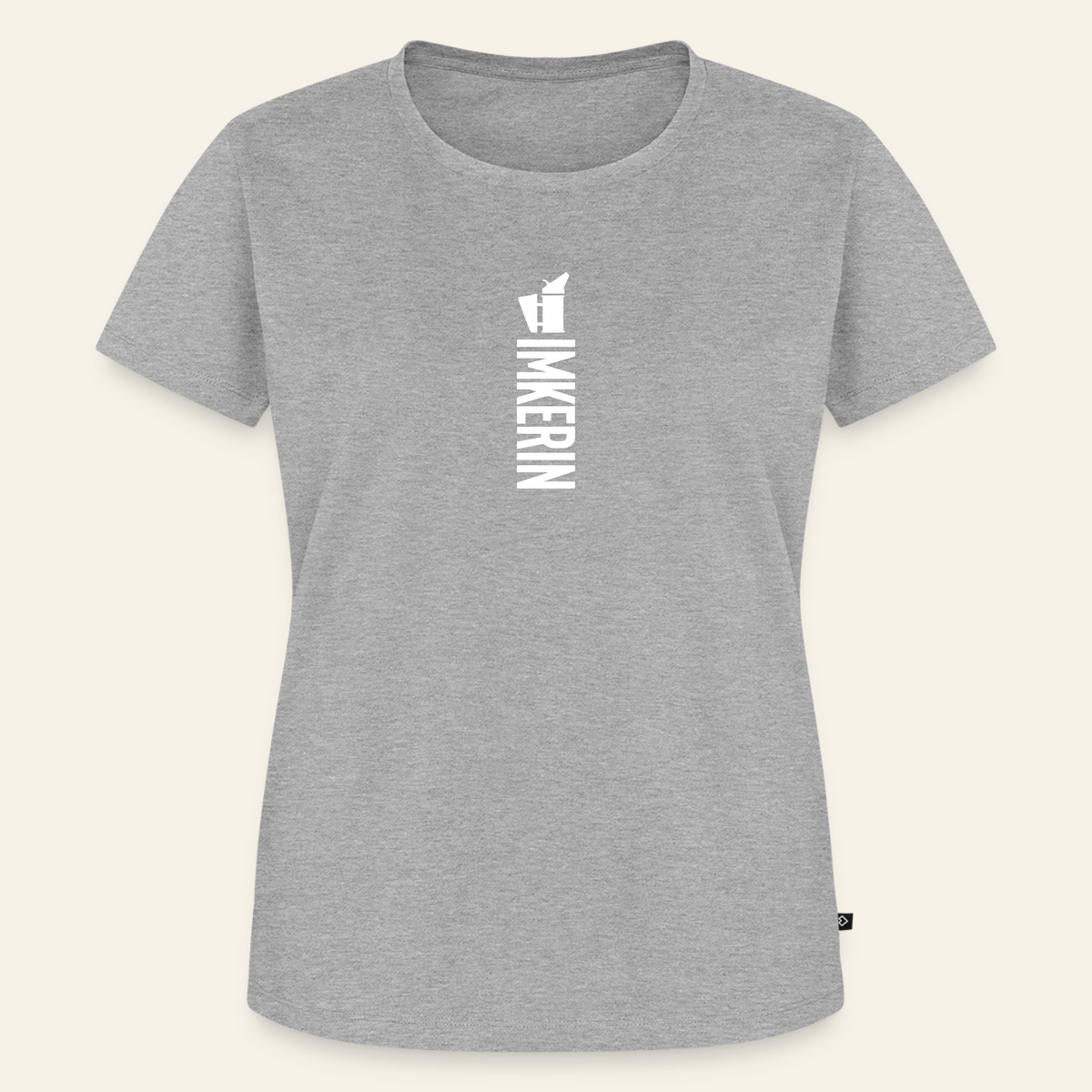 IMKERIN Smoker Alpha T-Shirt in Grau – Vorderseite