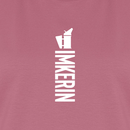 IMKERIN Smoker Alpha T-Shirt in Mauve – Druck im Detail