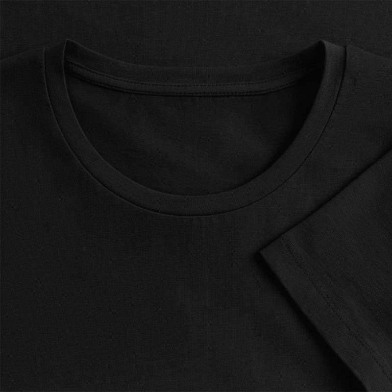 IMKERIN Smoker Alpha T-Shirt in Schwarz – Stoff im Detail