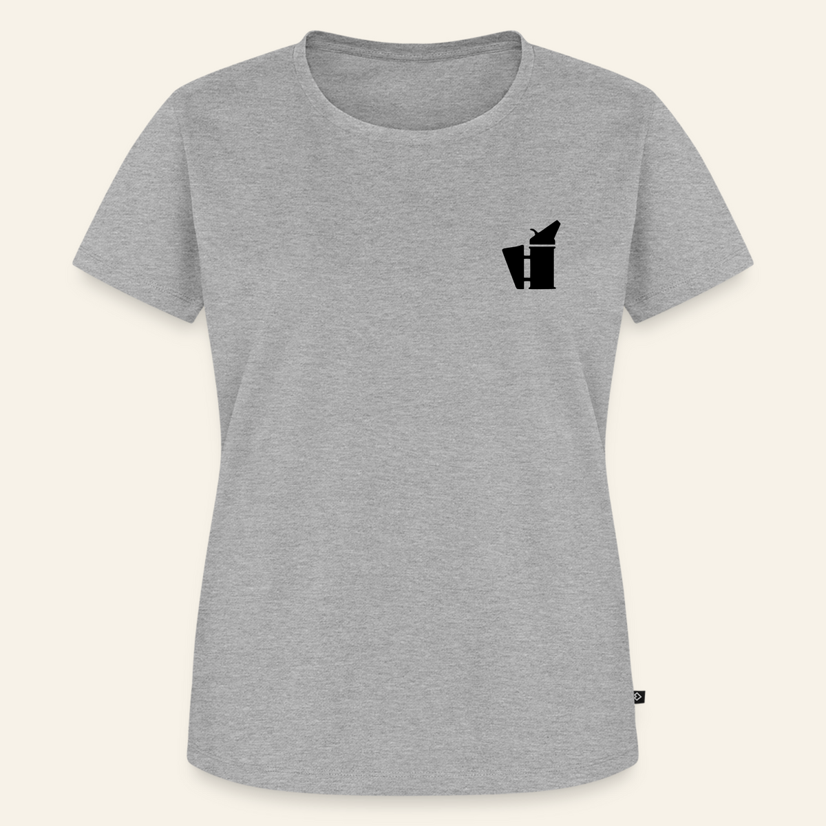 IMKERIN Smoker Bravo T-Shirt in Grau – Vorderseite