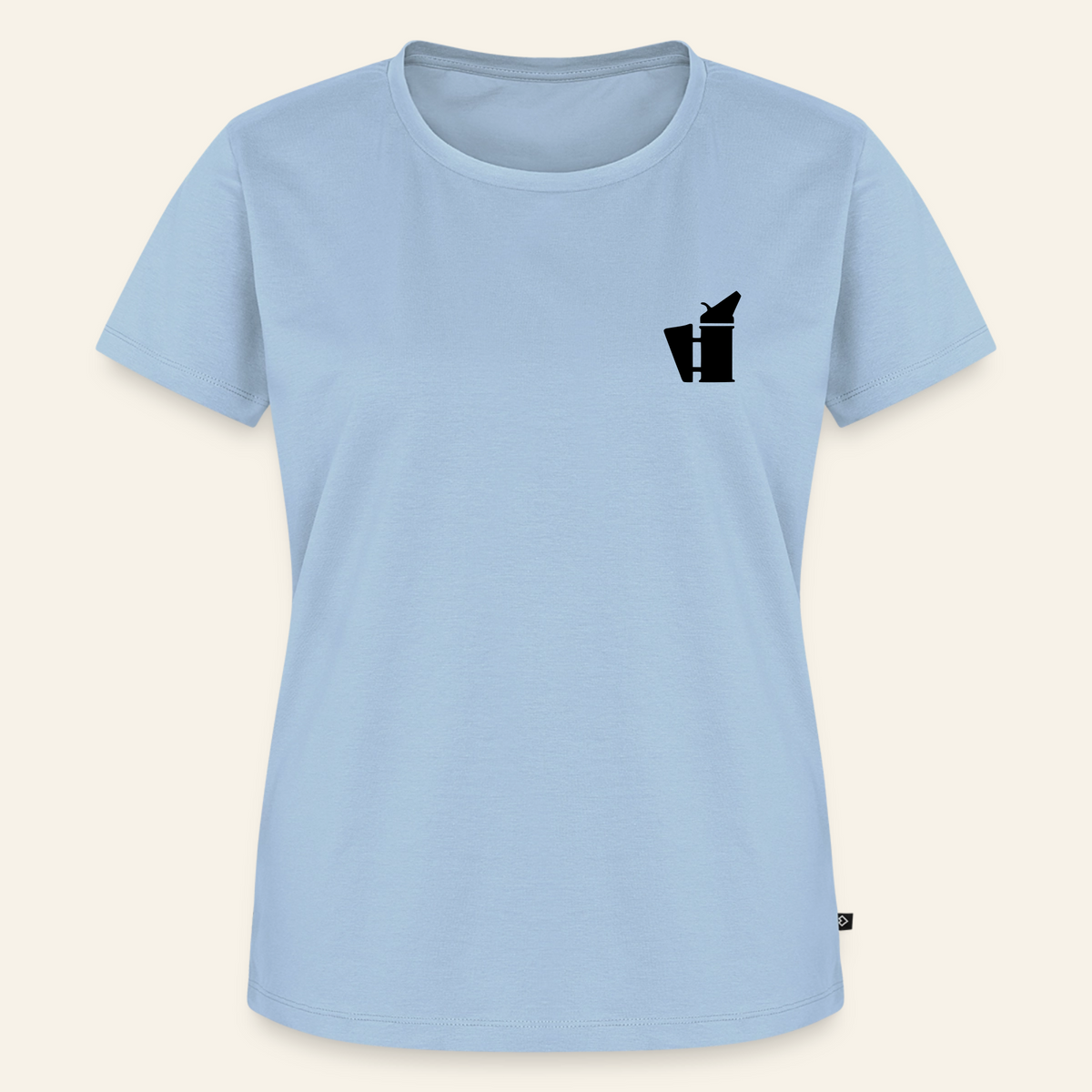 IMKERIN Smoker Bravo T-Shirt in Hellblau – Vorderseite