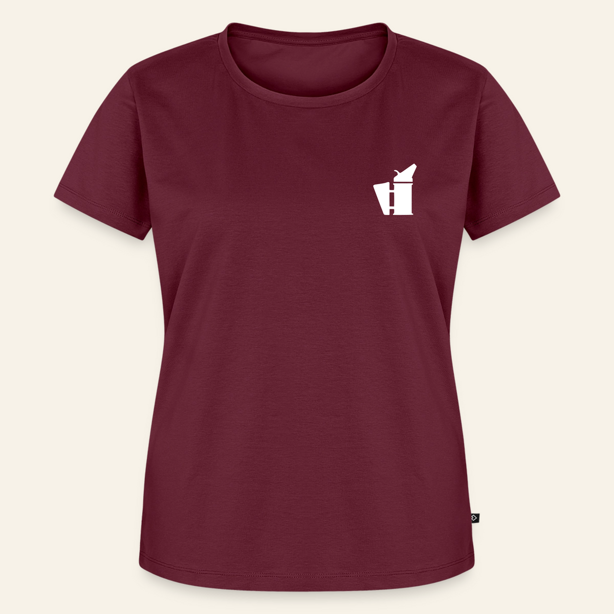 IMKERIN Smoker Bravo T-Shirt in Bordeaux – Vorderseite