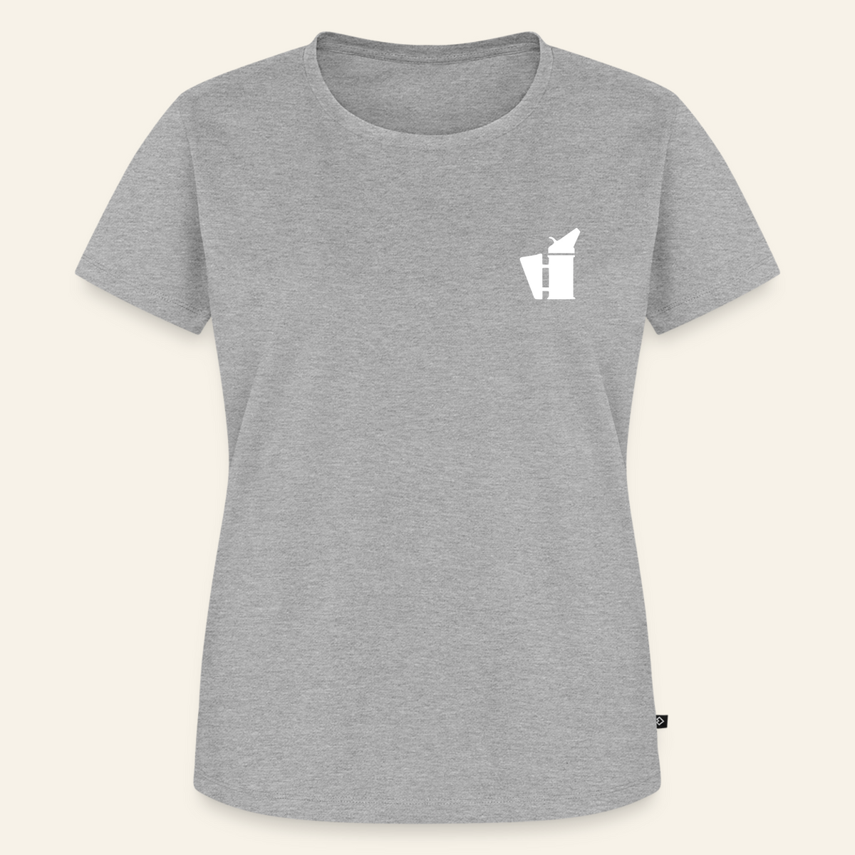 IMKERIN Smoker Bravo T-Shirt in Grau – Vorderseite