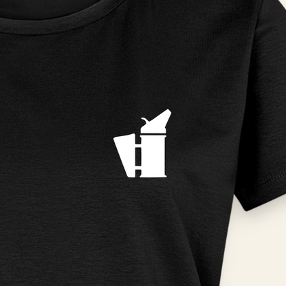 IMKERIN Smoker Bravo T-Shirt in Schwarz – Druck im Detail