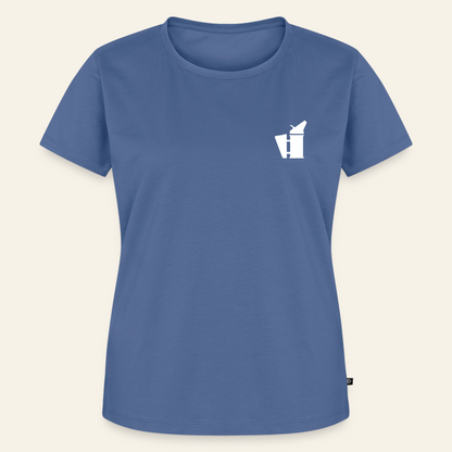 IMKERIN Smoker Bravo T-Shirt in Steinblau – Vorderseite