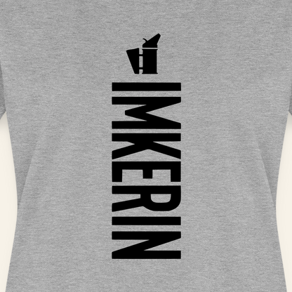 IMKERIN Smoker Charlie T-Shirt in Grau – Druck im Detail